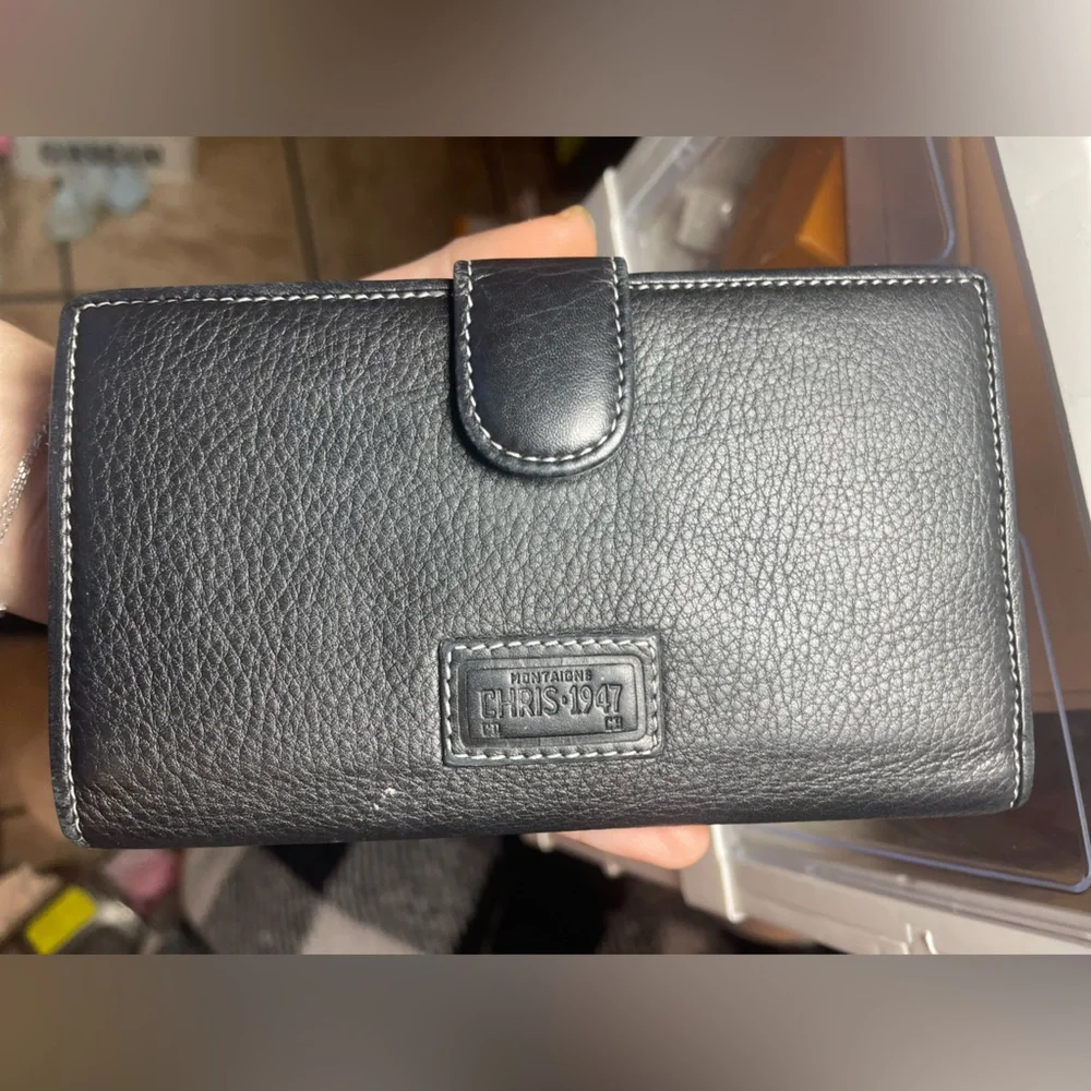 Christian Dior Black Bifold Long Wallet